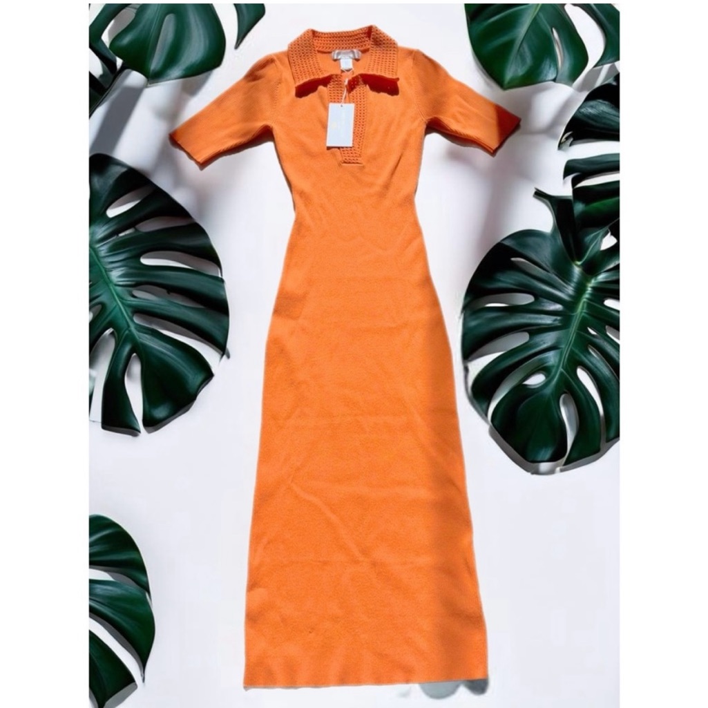 Carolina Constas Ribbed Knit Dress